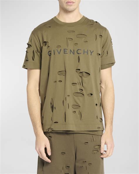 t shirt givenchy uomo destroyed|GIVENCHY PARIS destroyed oversized t.